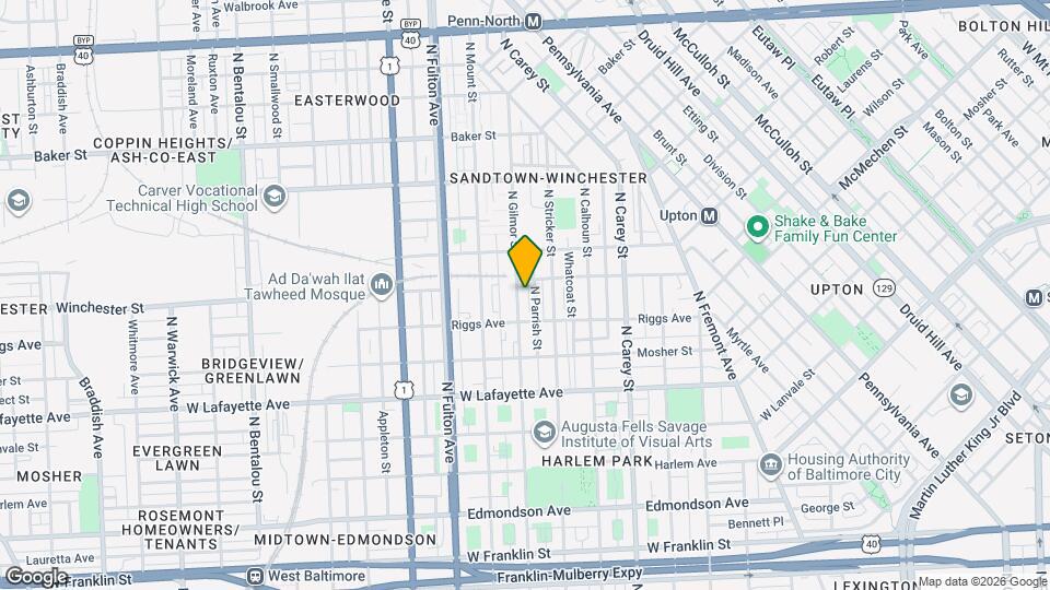 1131 N Gilmor St Map and Location Details