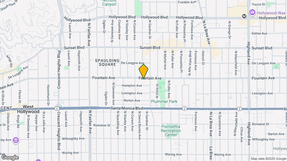 7526 Fountain Ave, Unit 1 Mapa y Detalles de la Ubicación