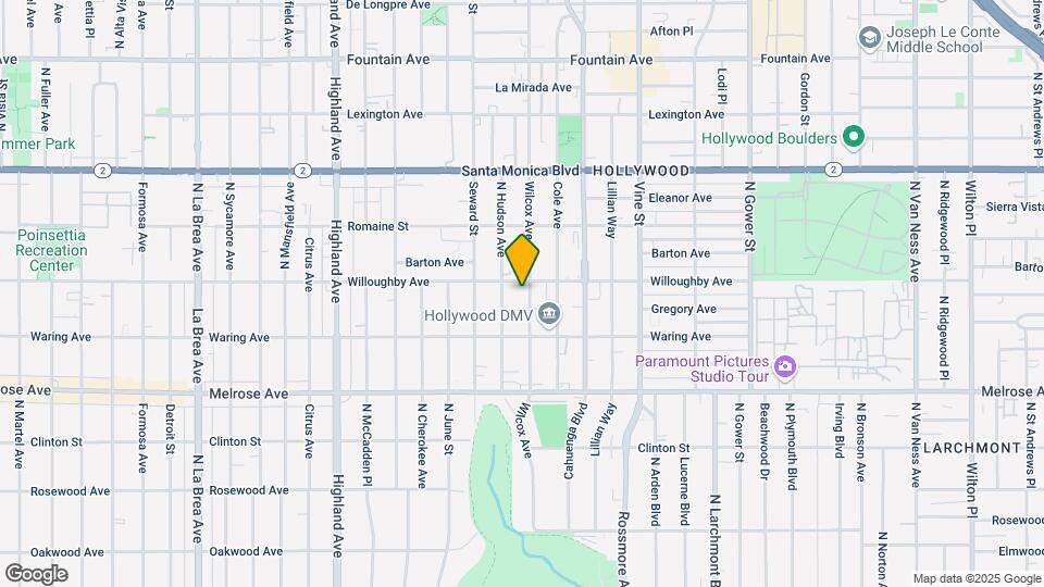 849 Wilcox Ave Mapa y Detalles de la Ubicación