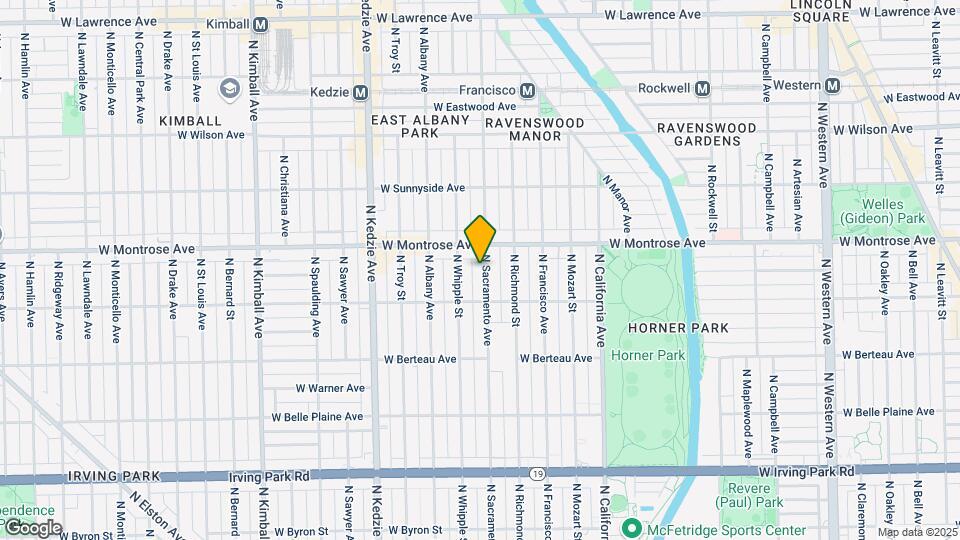 4334 N Sacramento Ave Map and Location Details