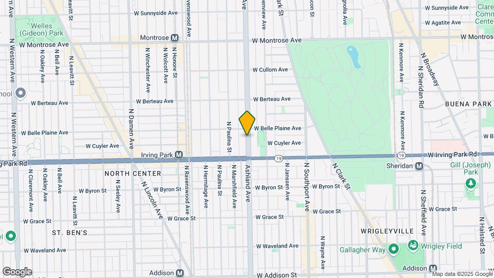 4034 N Ashland Ave Map and Location Details