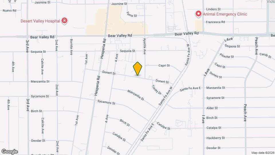 17255 Donert St Mapa y Detalles de la Ubicación