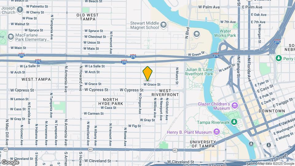 1315 W Grace St Map and Location Details