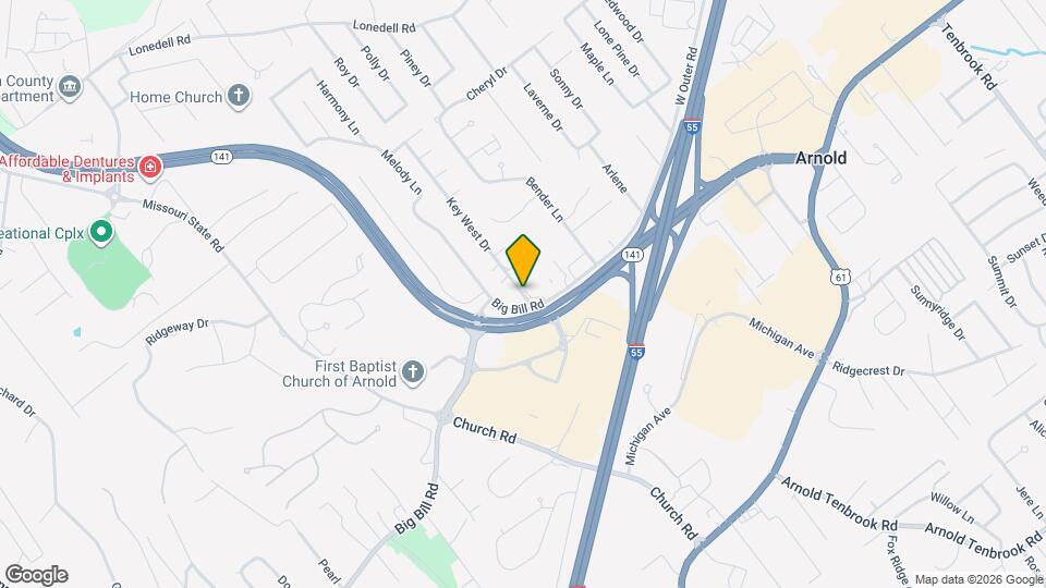 2045 Key West Dr Mapa y Detalles de la Ubicación