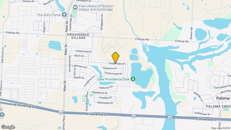 10200 Cedar Lake Dr Map and Location Details