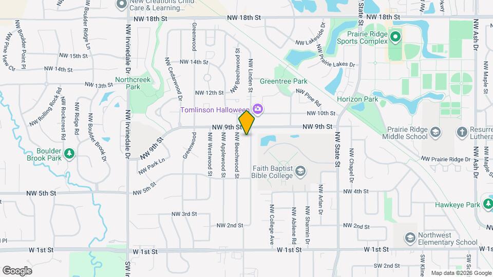 712 NW Linden St Map and Location Details