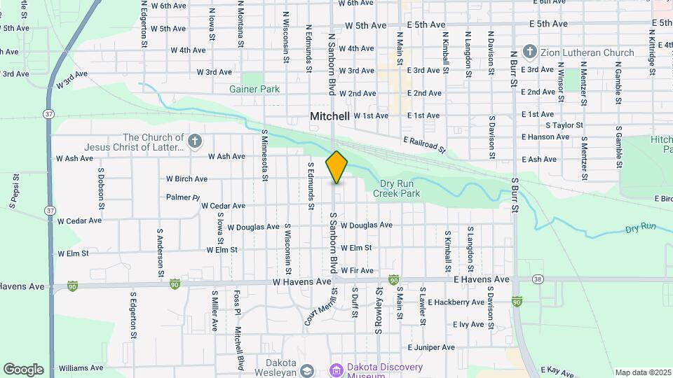408 S Sanborn Blvd Map and Location Details