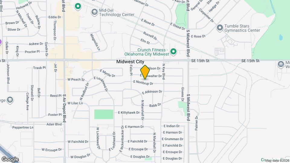 405 E Northrup Dr Map and Location Details