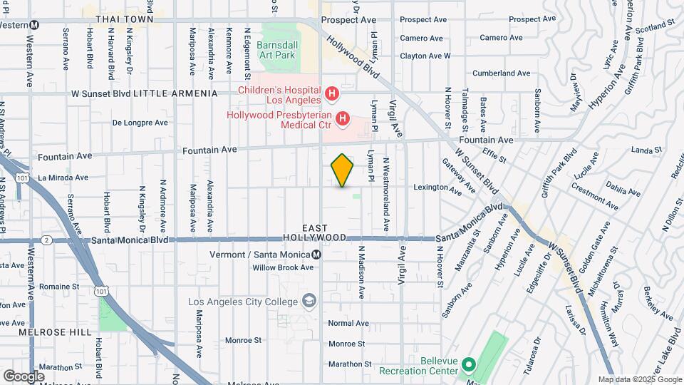 4632 Lexington Ave Map and Location Details