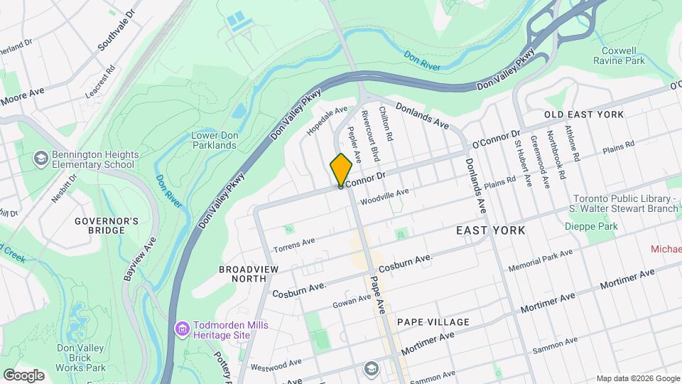 83 O'Connor Map and Location Details