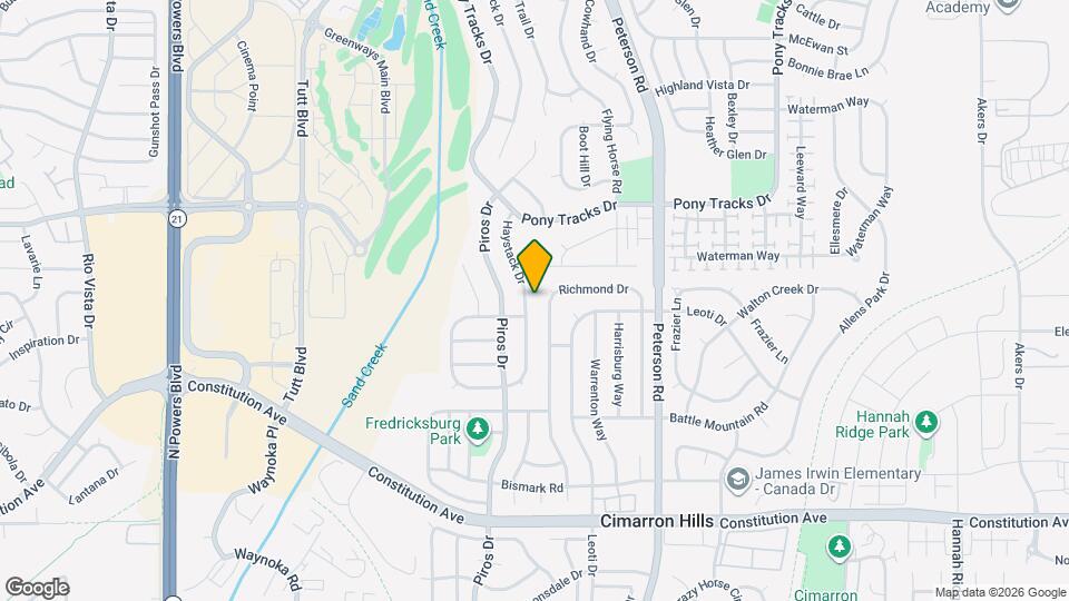 2935 Haystack Dr Map and Location Details