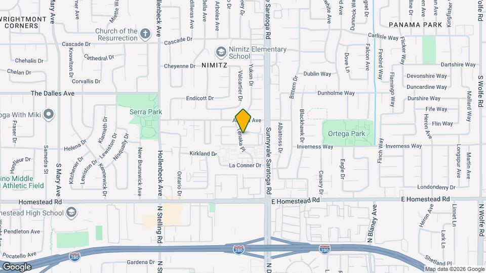 1572 Tenaka Pl Map and Location Details