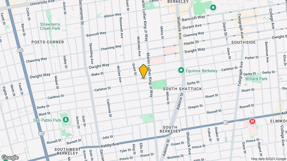 1819 Carleton St Map and Location Details
