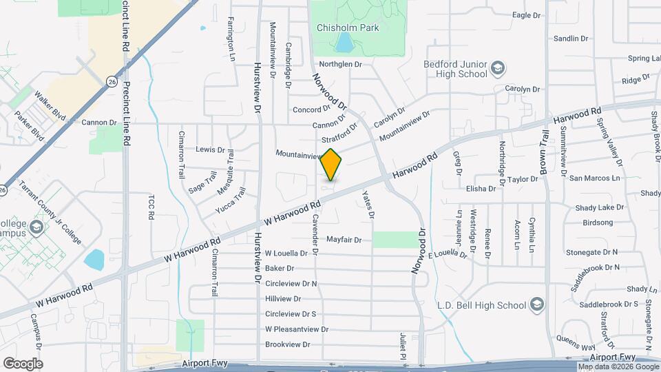 334 W Harwood Rd Map and Location Details