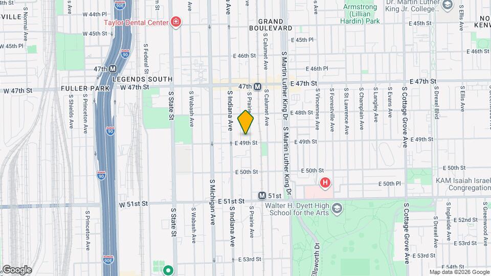 4852 S Prairie Ave, Unit 1B Mapa y Detalles de la Ubicación
