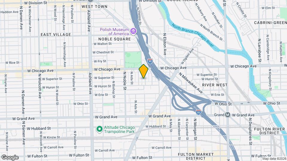 716 N Elizabeth St, Unit J00P Map and Location Details