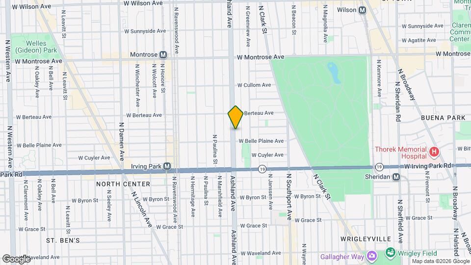 4127 N Ashland Ave, Unit M00R Map and Location Details