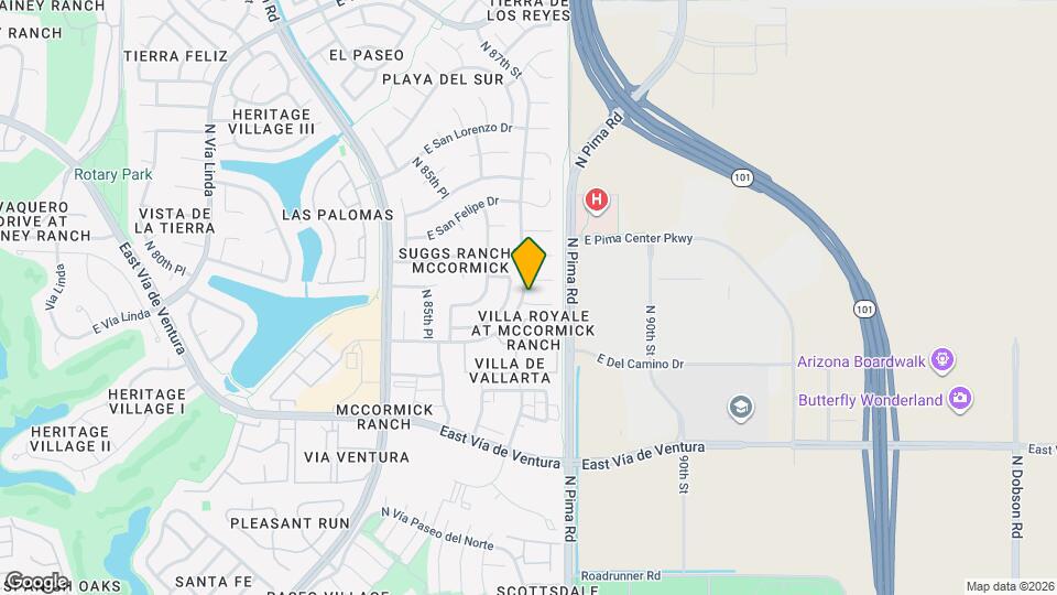 8702 E San Ardo Dr Map and Location Details