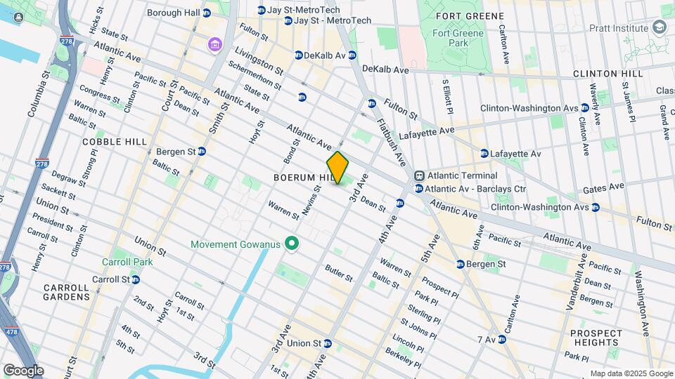 278 Dean St Mapa y Detalles de la Ubicación