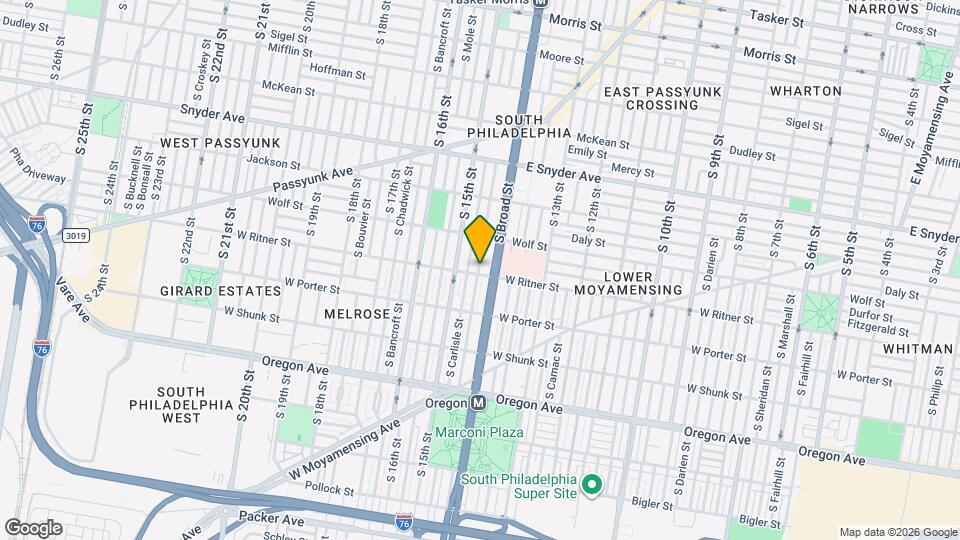 1413 W Ritner St, Unit 1 Map and Location Details