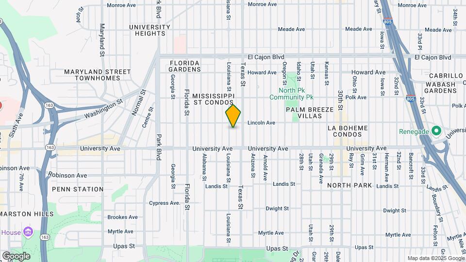3965 Louisiana St Map and Location Details