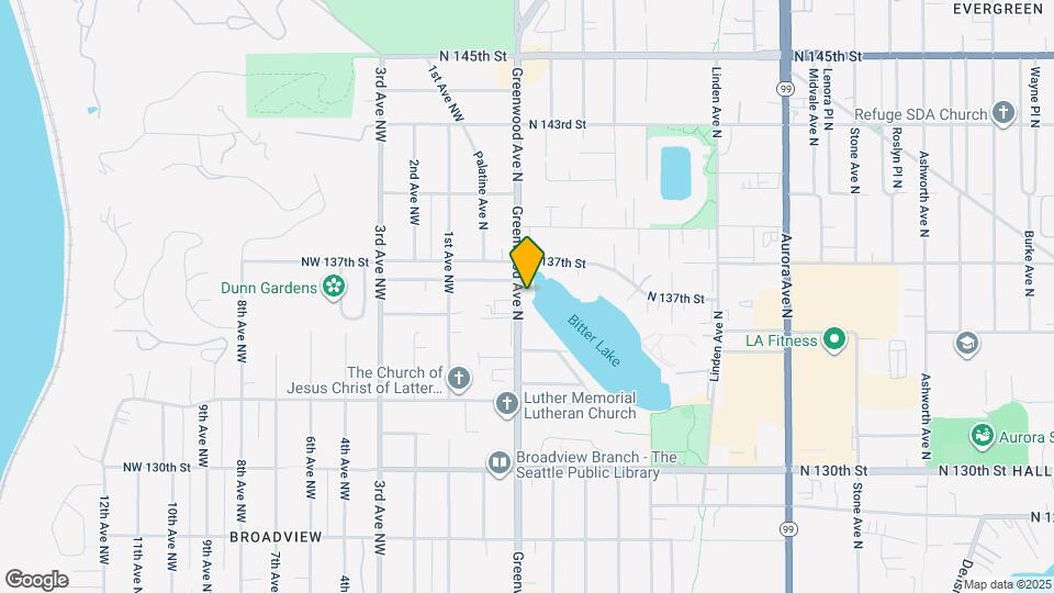 13446 Greenwood Ave N Map and Location Details