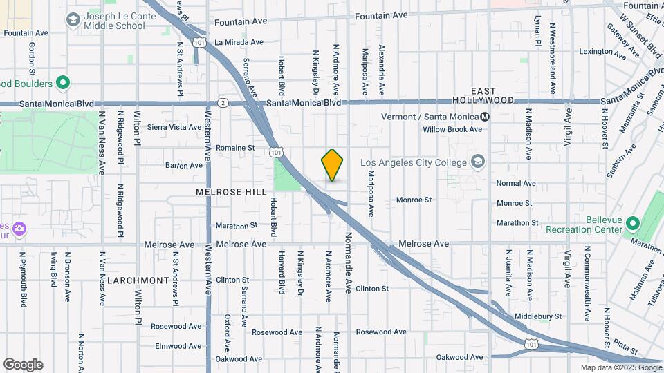 900 N Ardmore Ave Map and Location Details