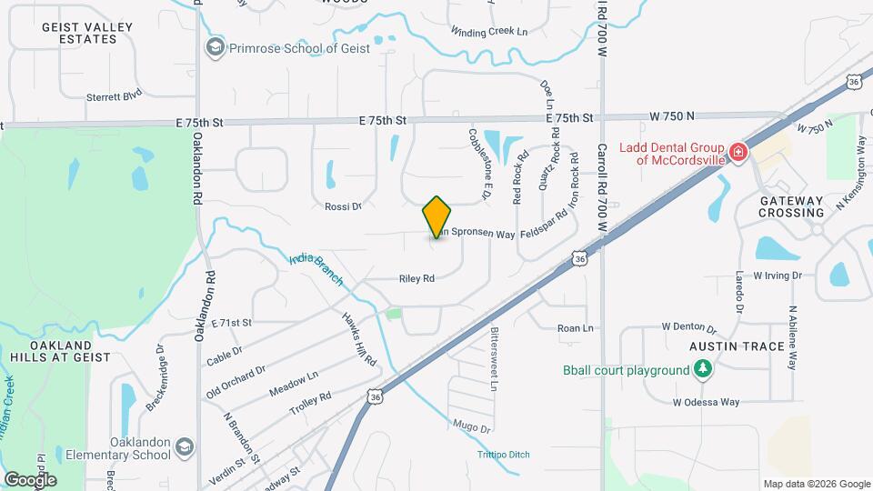 7223 Glossbrenner Ct Map and Location Details