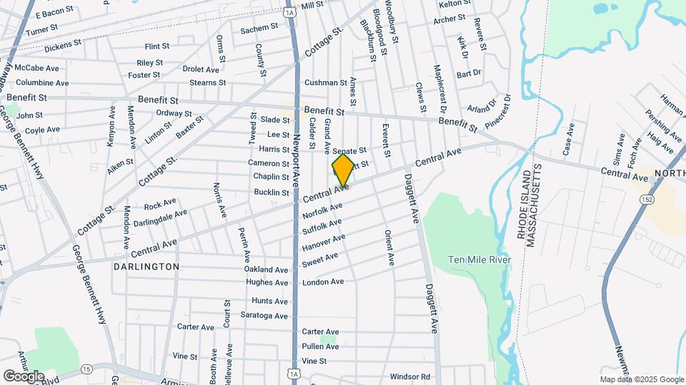 825 Central Ave Mapa y Detalles de la Ubicación