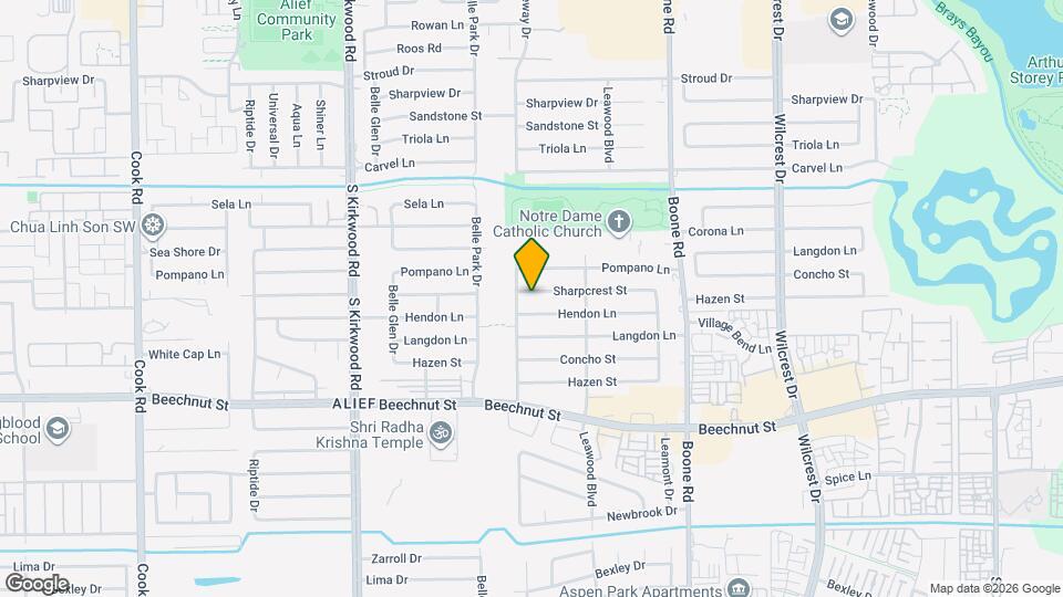 11419 Sharpcrest St Map and Location Details
