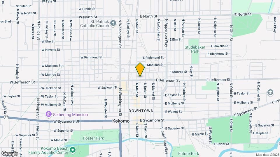 110 1/2 E Jefferson St Map and Location Details