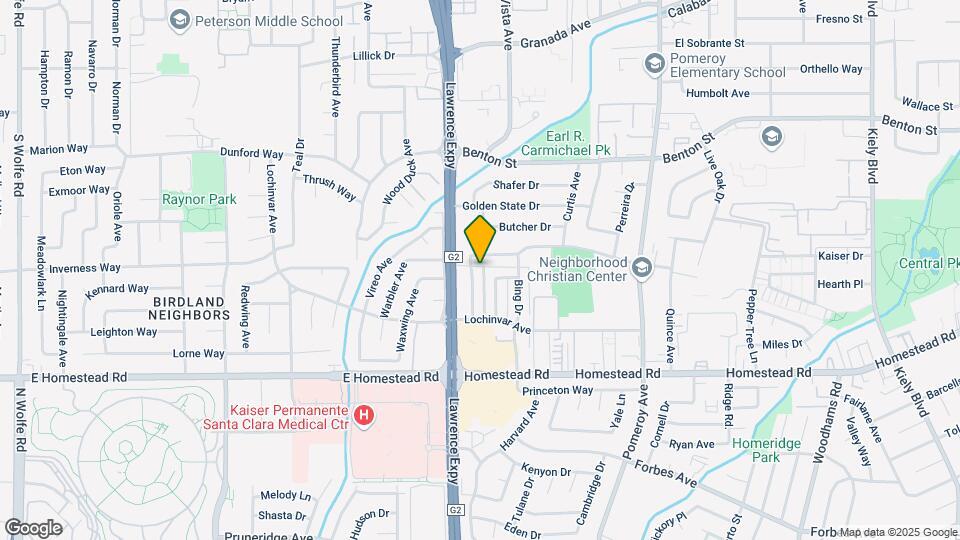 895 Burbank Dr Map and Location Details