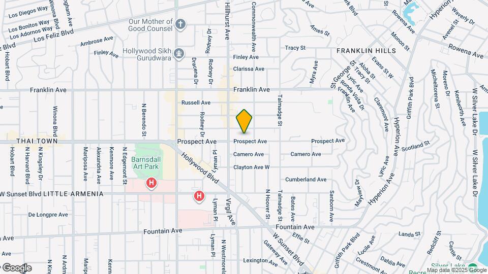 4421 Prospect Ave Map and Location Details