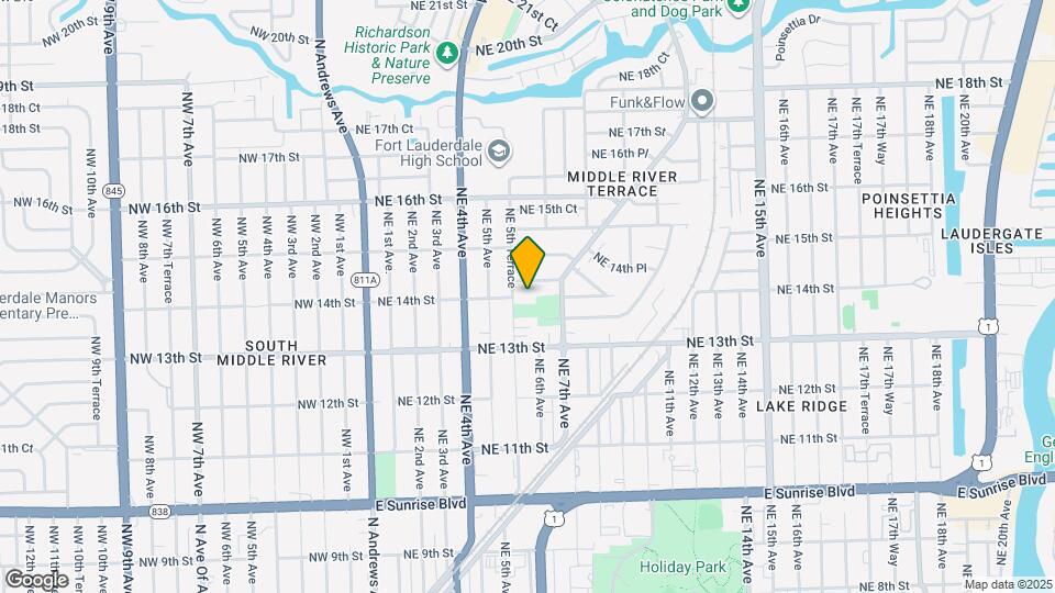 1400 NE 5th Terrace Map and Location Details