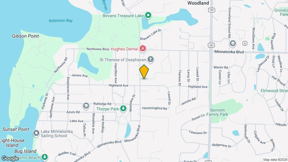 18361 Minnetonka Blvd Map and Location Details