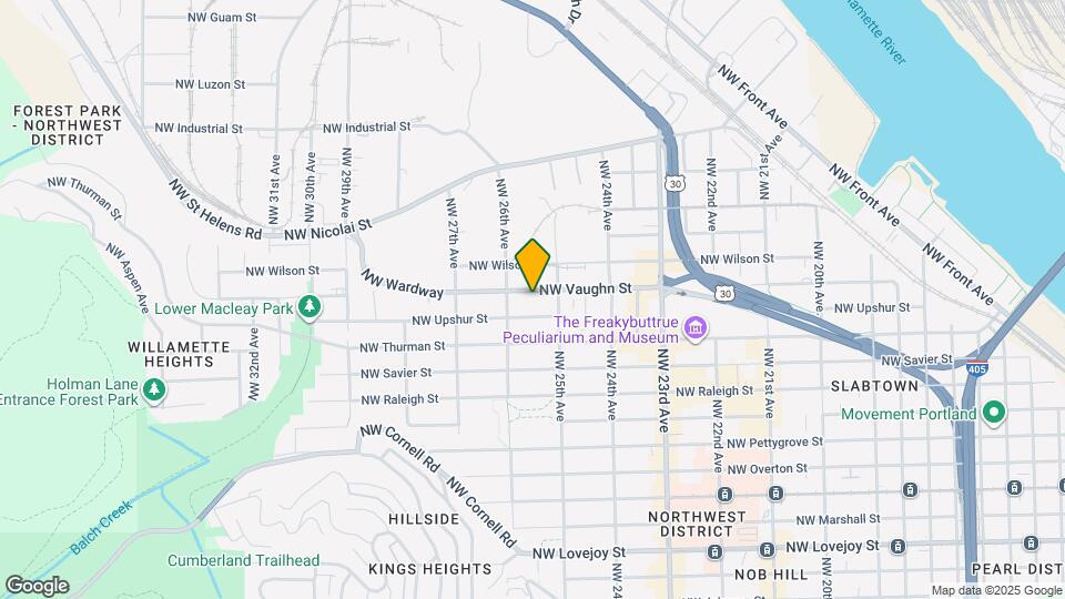 2548 NW Vaughn St Map and Location Details