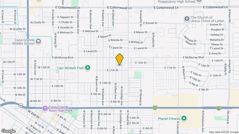 1113 N Coolidge Ave Mapa y Detalles de la Ubicación