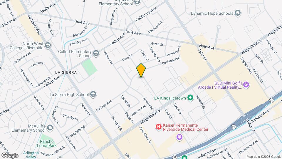 3964 Polk St Map and Location Details