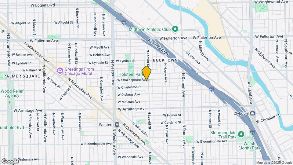 2112 N Leavitt St, Unit 2a Map and Location Details