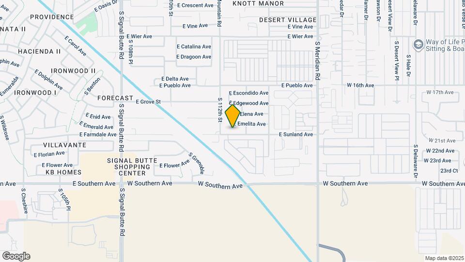 11234 E Sunland Ave Mapa y Detalles de la Ubicación