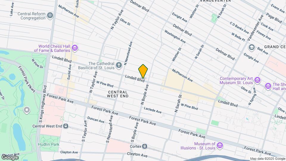 4319 Lindell Blvd, Unit Unit I 3rd Floor Map and Location Details