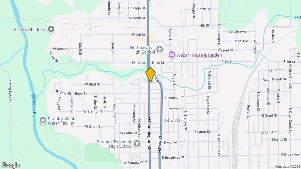 1209 N Bloomington St Mapa y Detalles de la Ubicación
