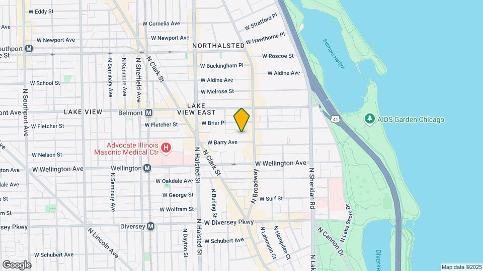 620 Barry W Ave, Unit 2S Map and Location Details