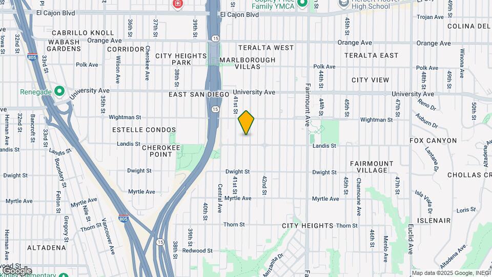 3722 Marlborough Ave Map and Location Details