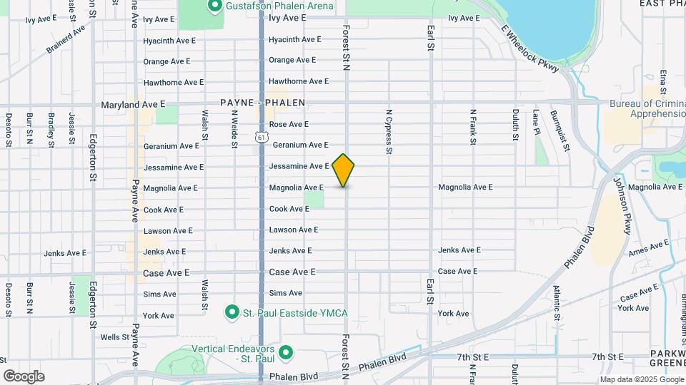 1071 Forest St Map and Location Details
