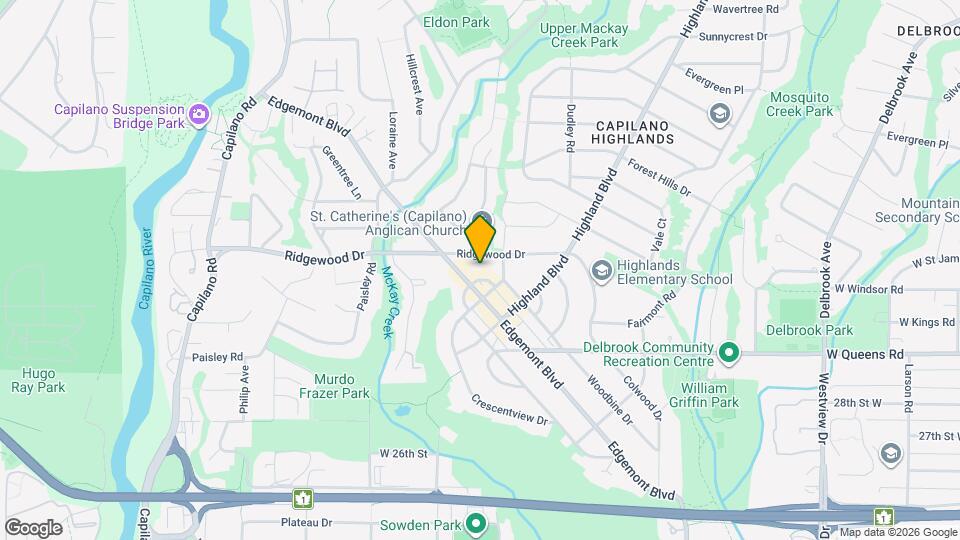 3220 Connaught Crescent Map and Location Details