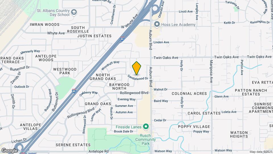 7435 Sandalwood Dr Map and Location Details