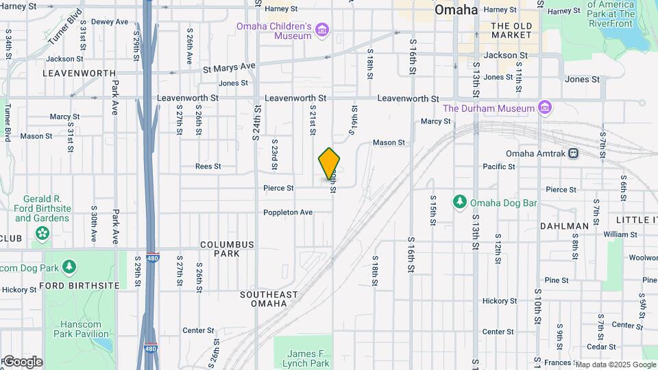 1052 S 20th St Map and Location Details
