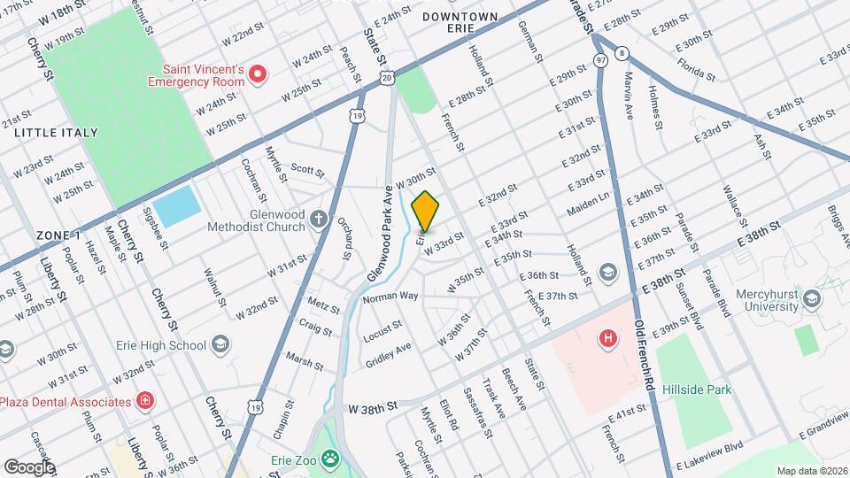 115 W 32nd St Map and Location Details