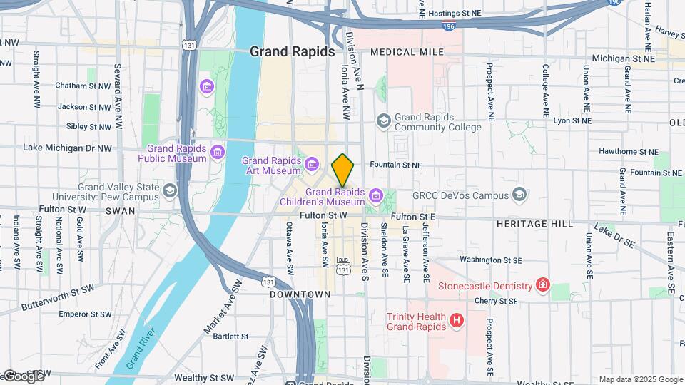 65 Monroe Center St NW, Unit 300 Map and Location Details